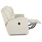 Cade Leather Reclining Sofa — Gambit Oyster — view 58