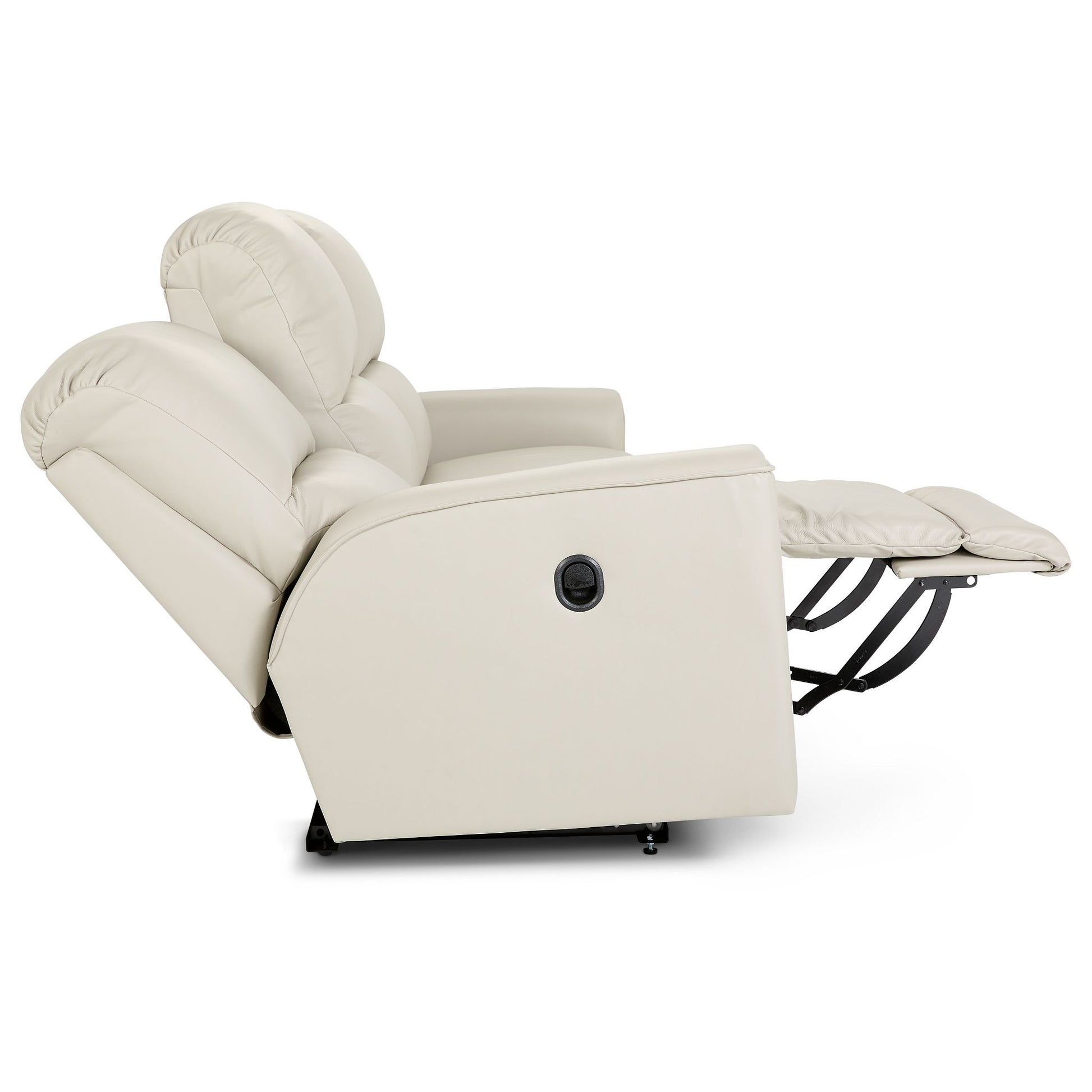 Cade Leather Reclining Sofa — Gambit Oyster — view 59