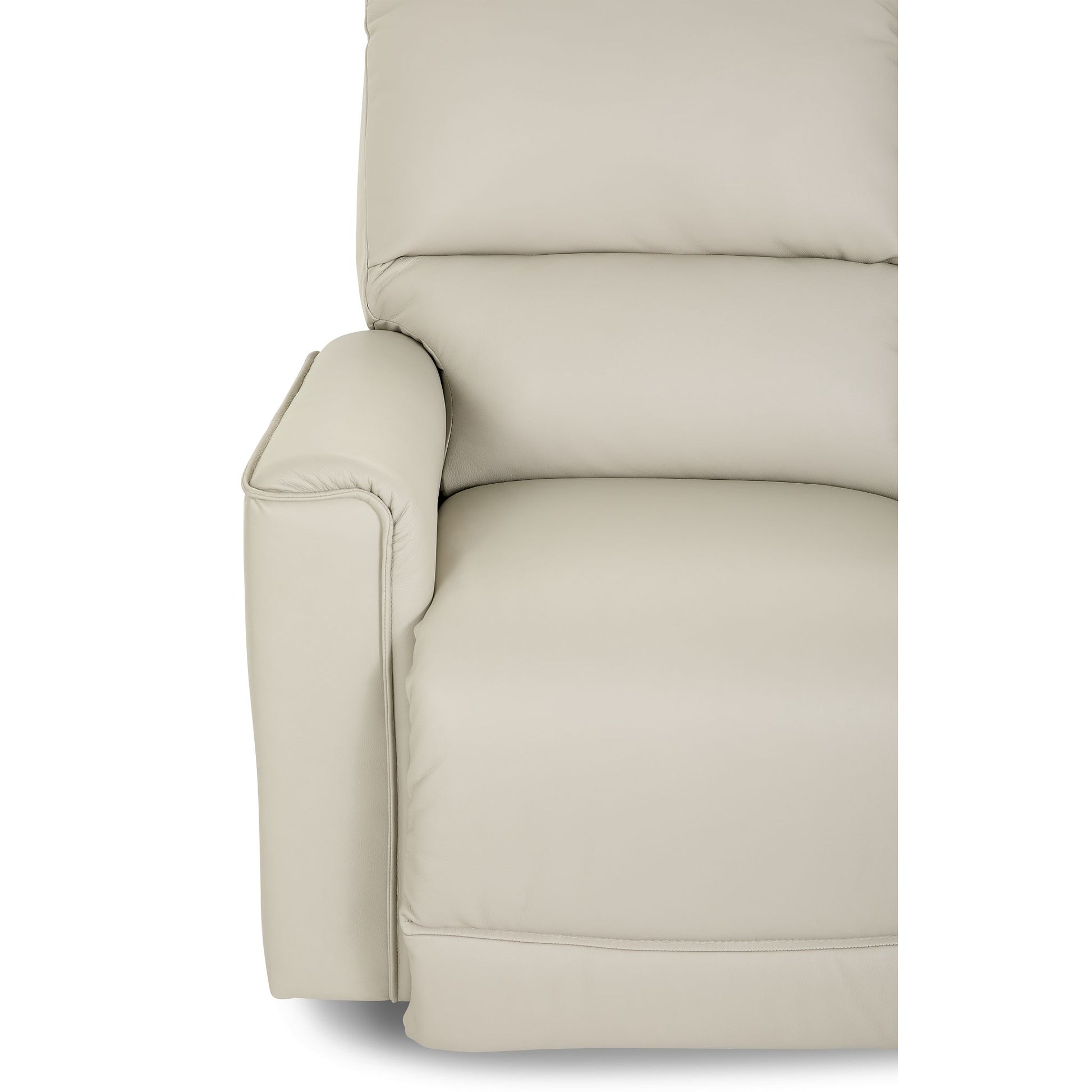 Cade Leather Reclining Sofa — Gambit Oyster — view 60