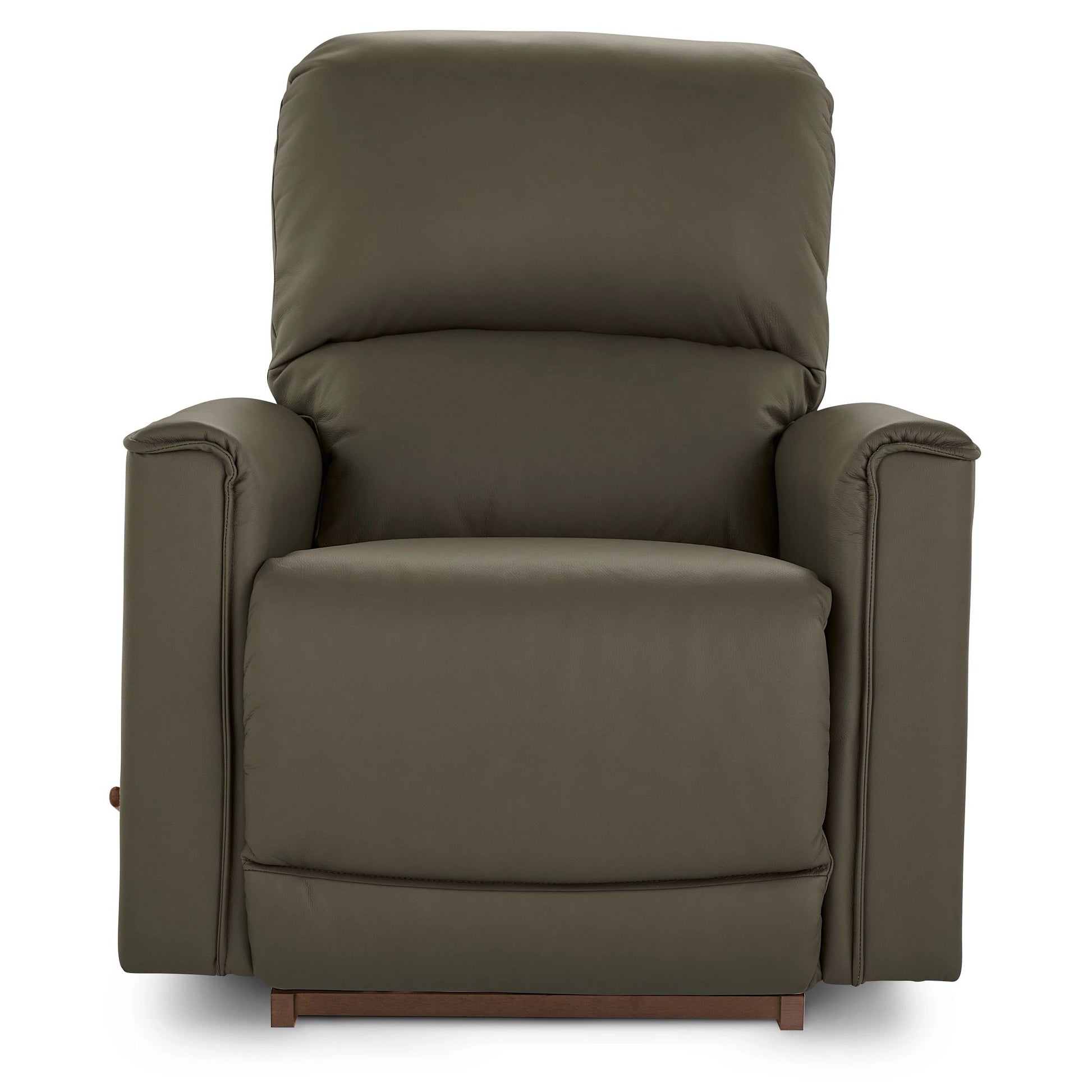Cade Leather Recliner — Gambit Stone — view 6
