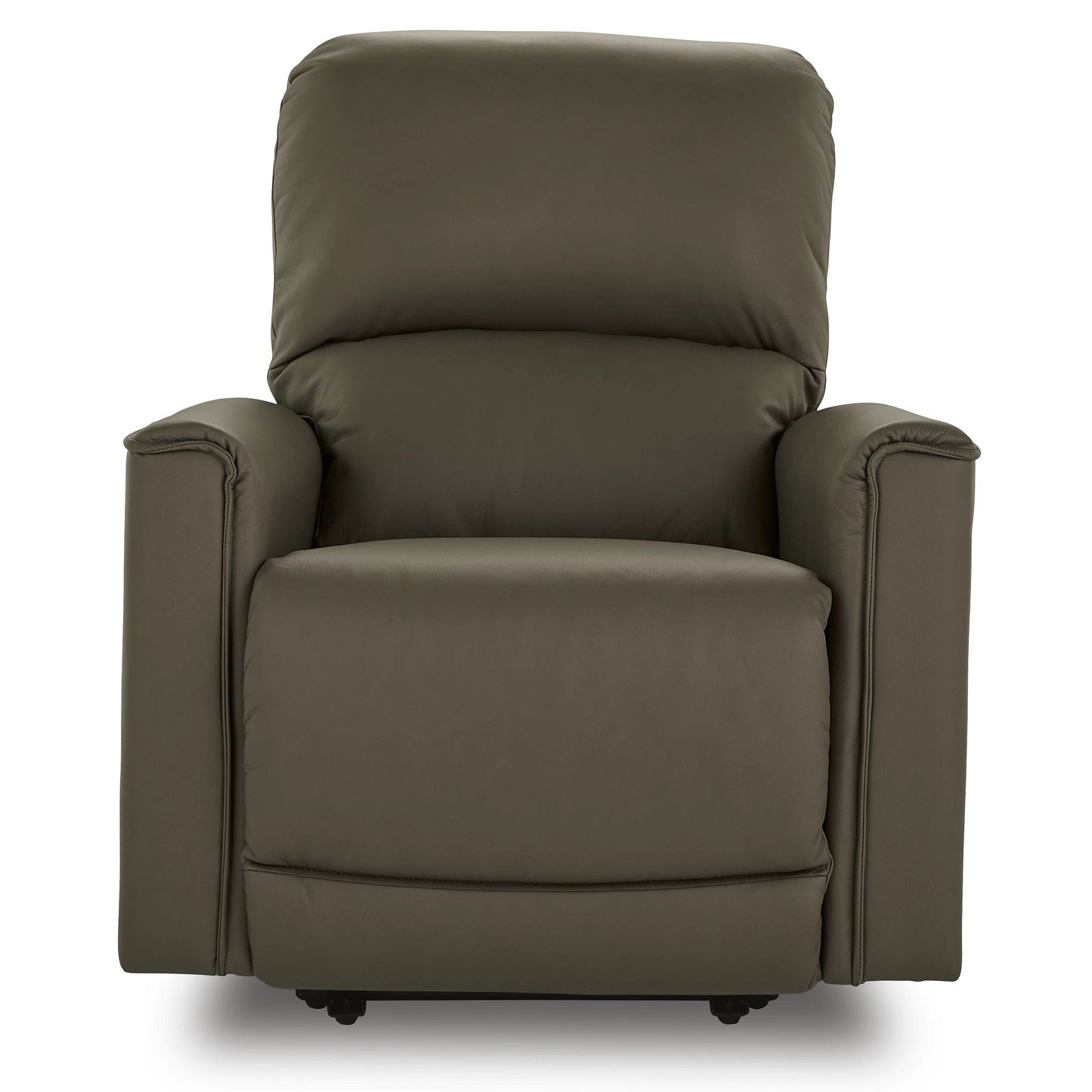 Cade Leather Recliner — Gambit Stone — view 9