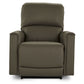 Cade Leather Recliner — Gambit Stone — view 14