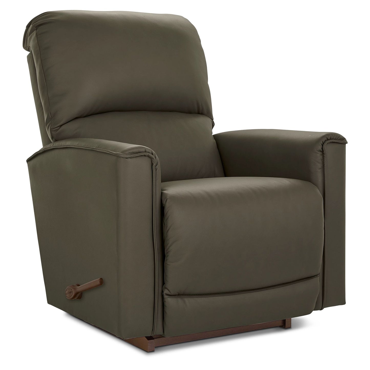 Cade Leather Recliner — Gambit Stone — view 7