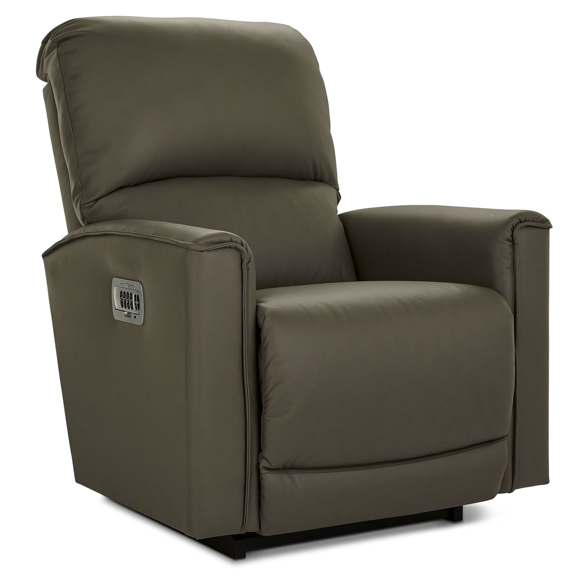 Cade Leather Recliner — Gambit Stone — view 15