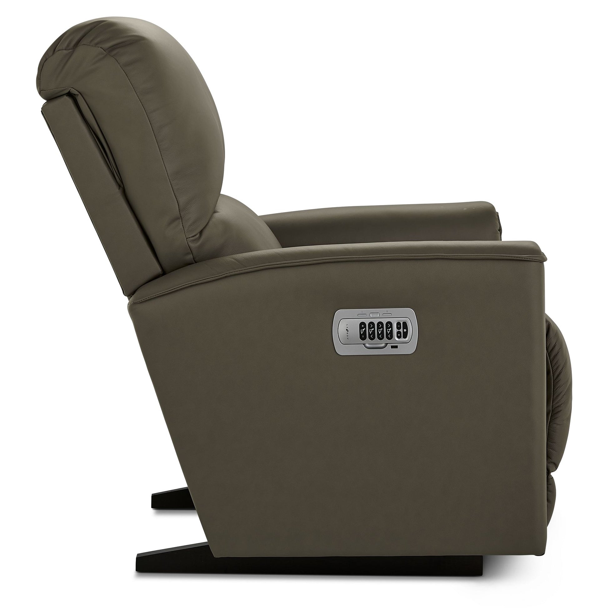 Cade Leather Recliner — Gambit Stone — view 16