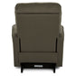 Cade Leather Recliner — Gambit Stone — view 17