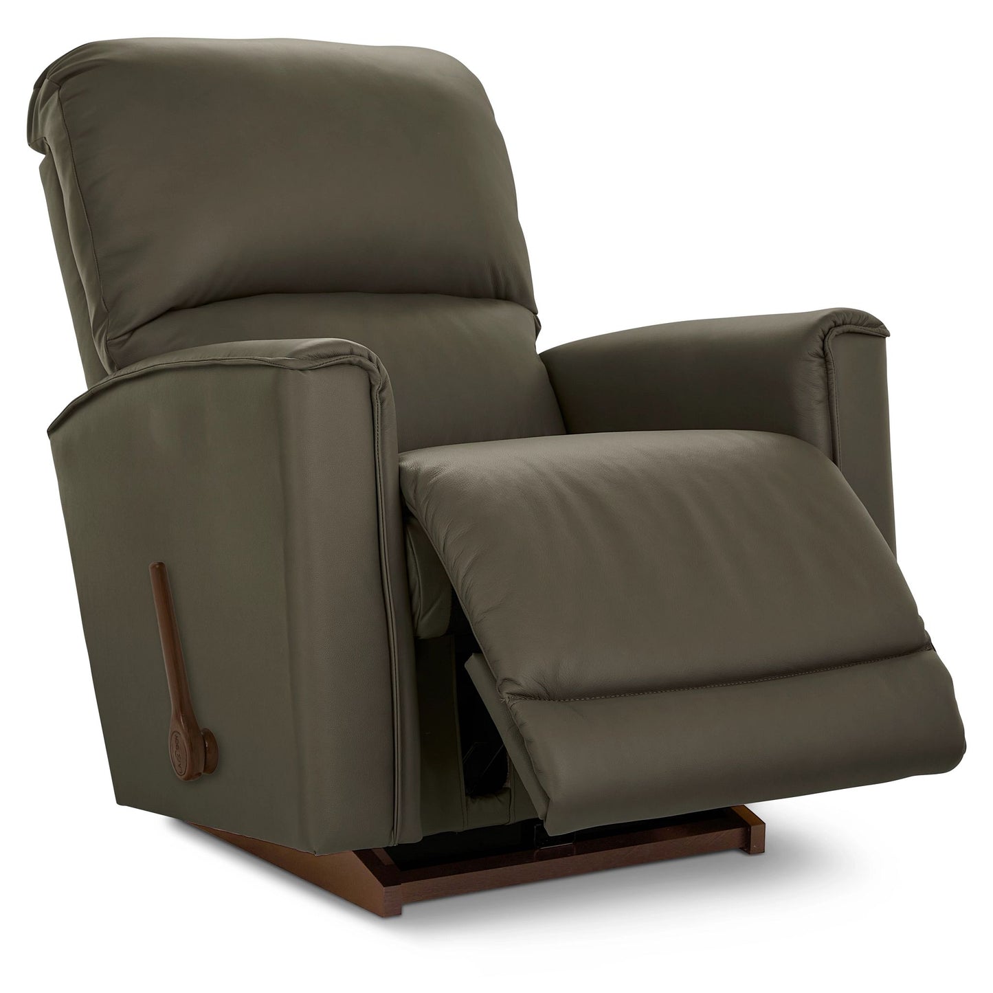 Cade Leather Recliner — Gambit Stone — view 8