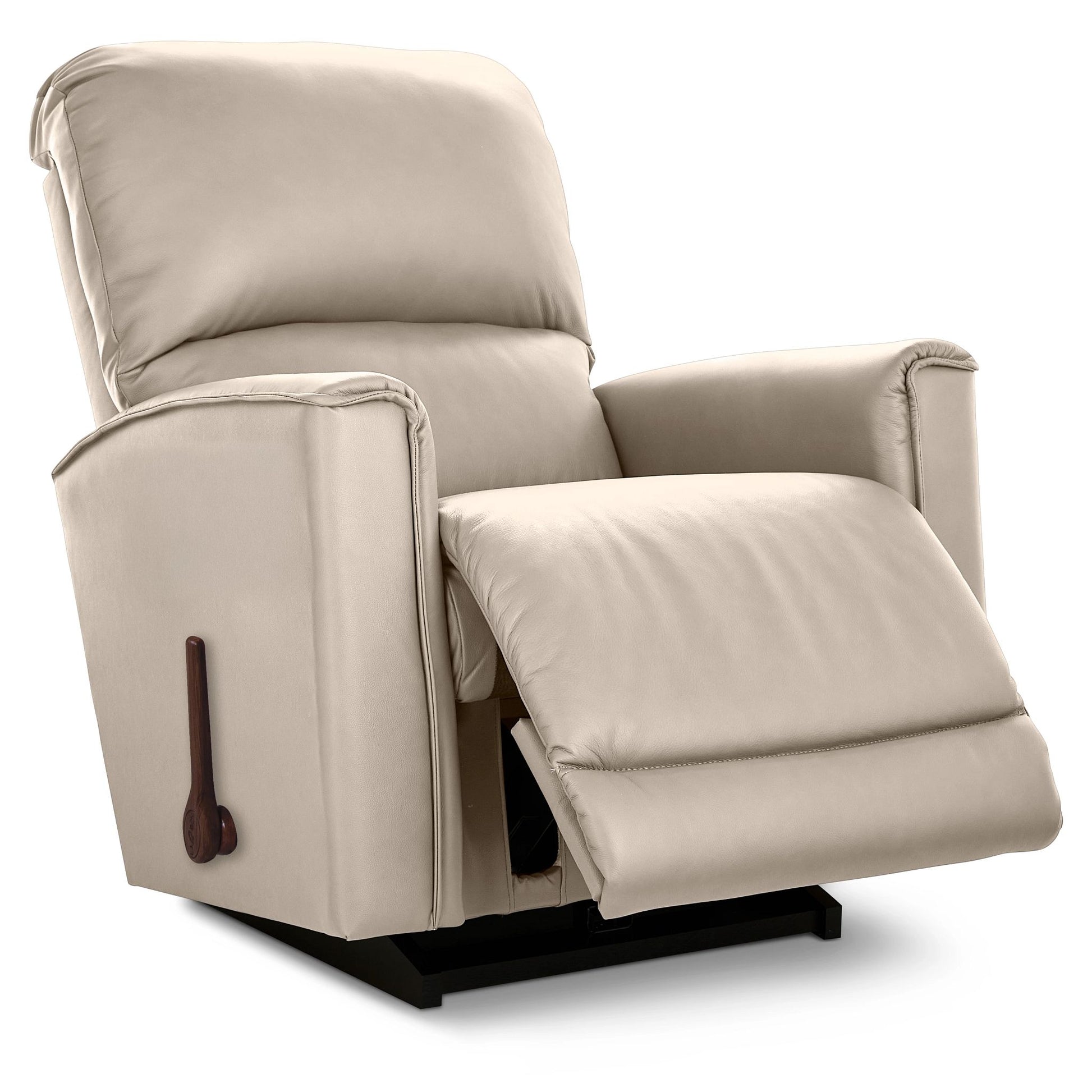 Cade Leather Recliner — Gambit Oyster — view 3