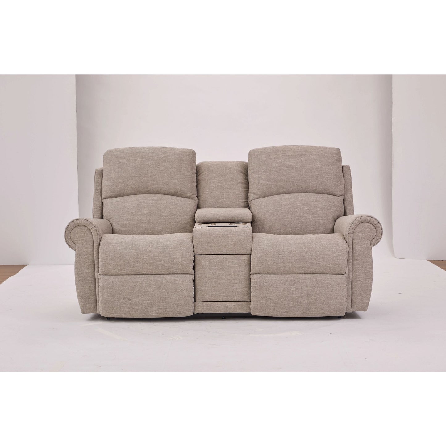Dutton Reclining Loveseat — i-Rockport Mushroom — view 14