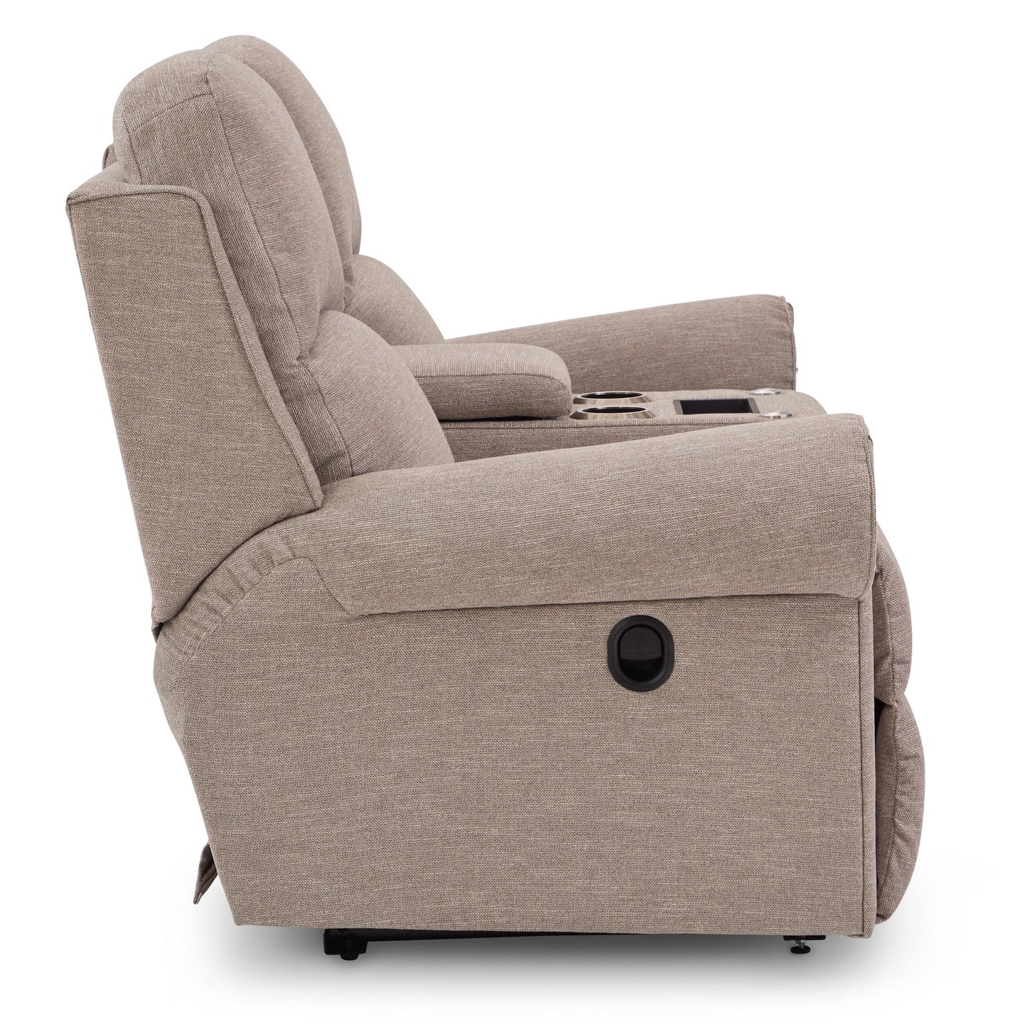 Dutton Reclining Loveseat — i-Rockport Mushroom — view 6