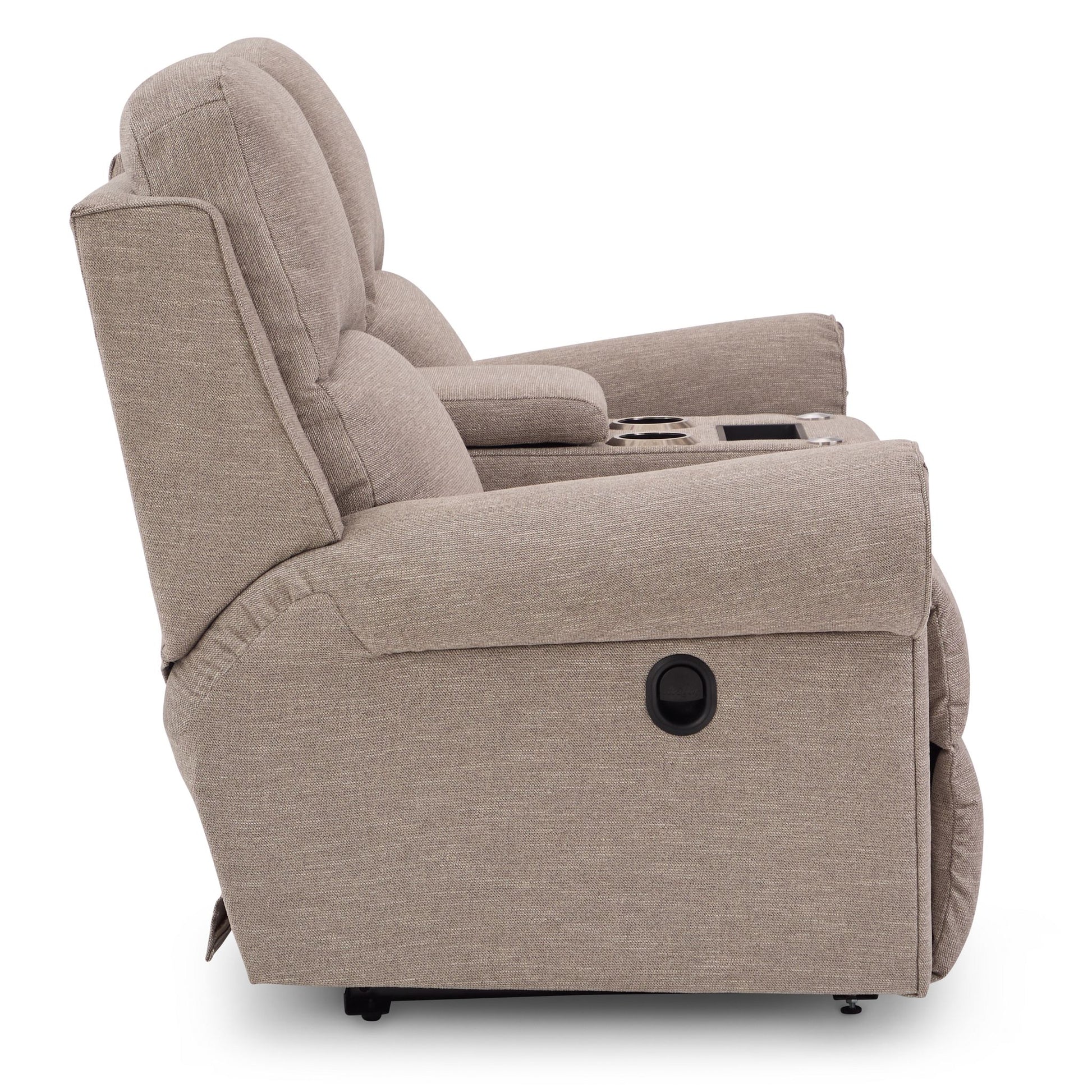 Dutton Reclining Loveseat — i-Rockport Mushroom — view 6