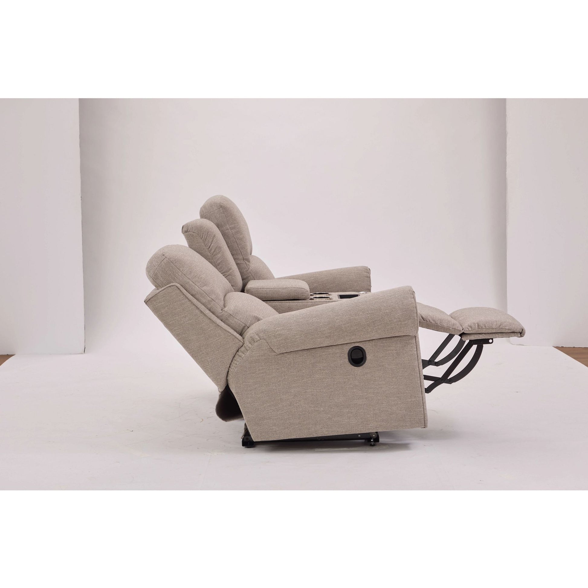 Dutton Reclining Loveseat — i-Rockport Mushroom — view 19