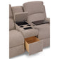 Dutton Reclining Loveseat — i-Rockport Mushroom — view 12