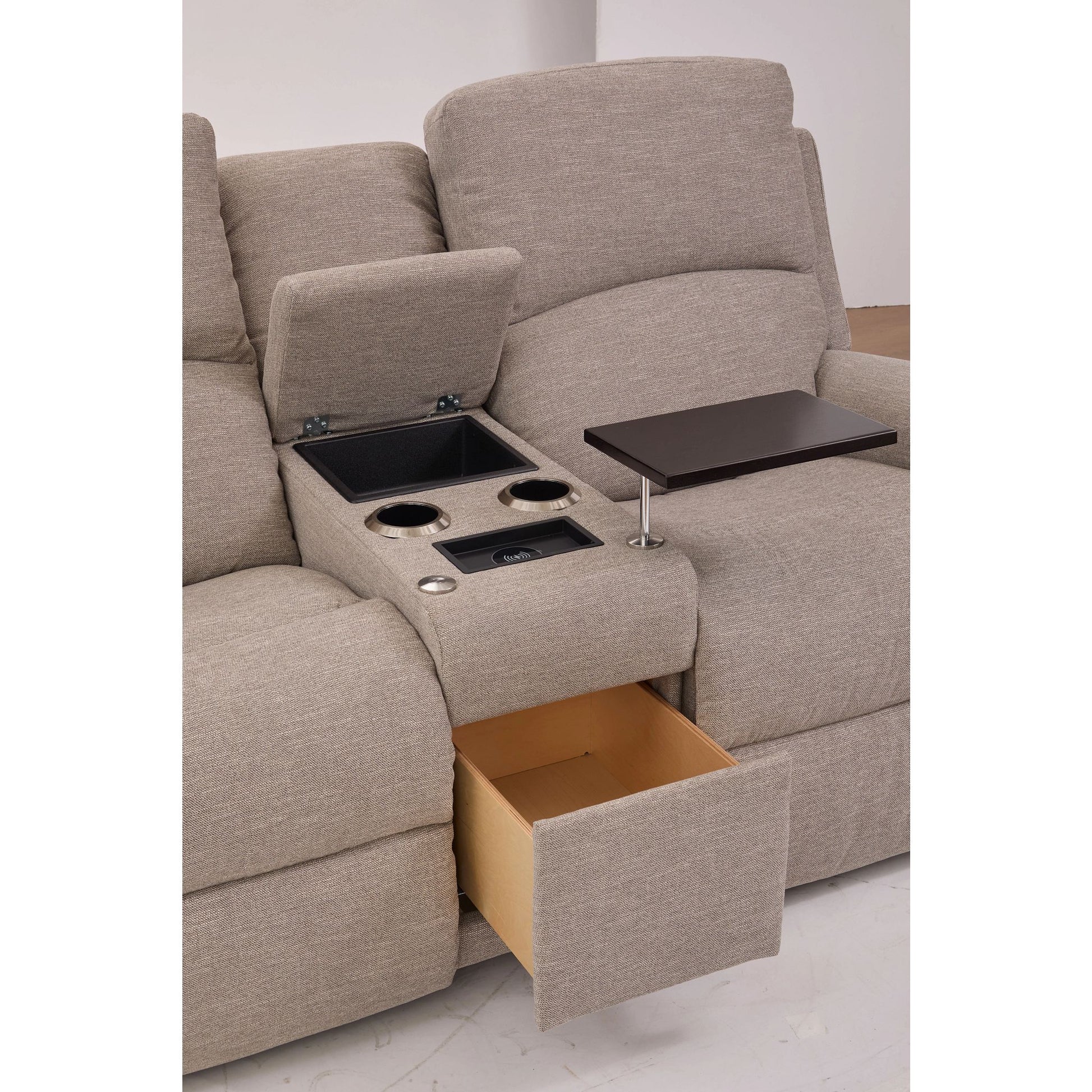Dutton Reclining Loveseat — i-Rockport Mushroom — view 22