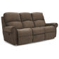 Dutton Faux Leather Reclining Sofa — Winslow Pebble — view 6
