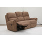Dutton Faux Leather Reclining Sofa — Winslow Pecan — view 42