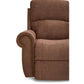 Dutton Faux Leather Reclining Sofa — Winslow Pecan — view 34