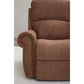 Dutton Faux Leather Reclining Sofa — Winslow Pecan — view 45