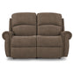 Dutton Faux Leather Reclining Loveseat — Winslow Pebble — view 4