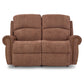 Dutton Faux Leather Reclining Loveseat — Winslow Pecan — view 7