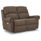 Dutton Faux Leather Reclining Loveseat — Winslow Pebble — view 6