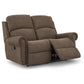 Dutton Faux Leather Reclining Loveseat — Winslow Pebble — view 3