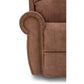 Dutton Faux Leather Reclining Loveseat — Winslow Pecan — view 16
