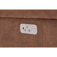 Dutton Faux Leather Reclining Loveseat — Winslow Pecan — view 23