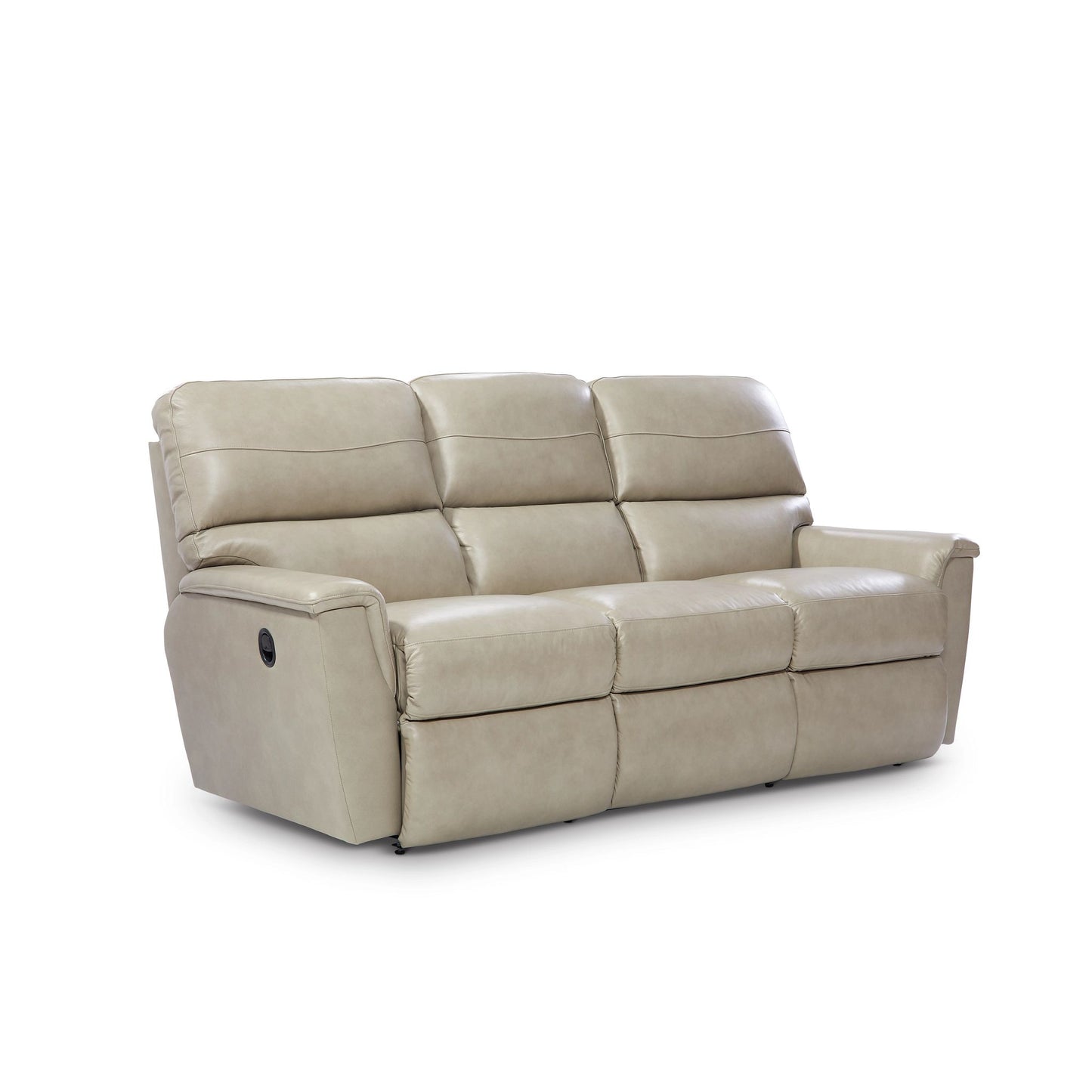 Ava Leather Reclining Sofa — Topflight Ivory — view 38