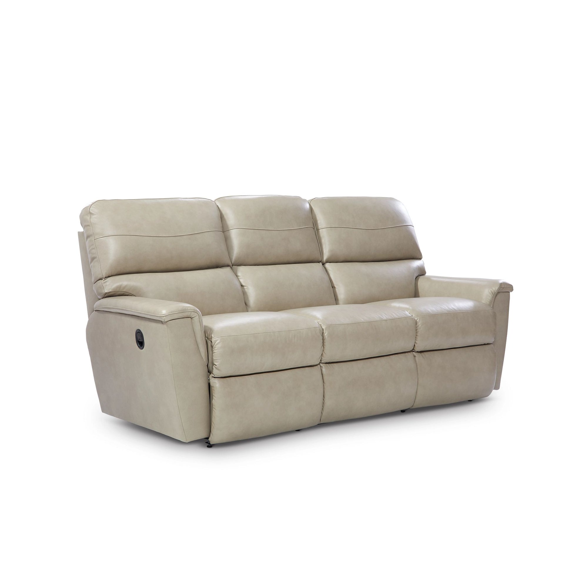 Ava Leather Reclining Sofa — Topflight Ivory — view 38