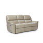 Ava Leather Reclining Sofa — Topflight Ivory — view 25