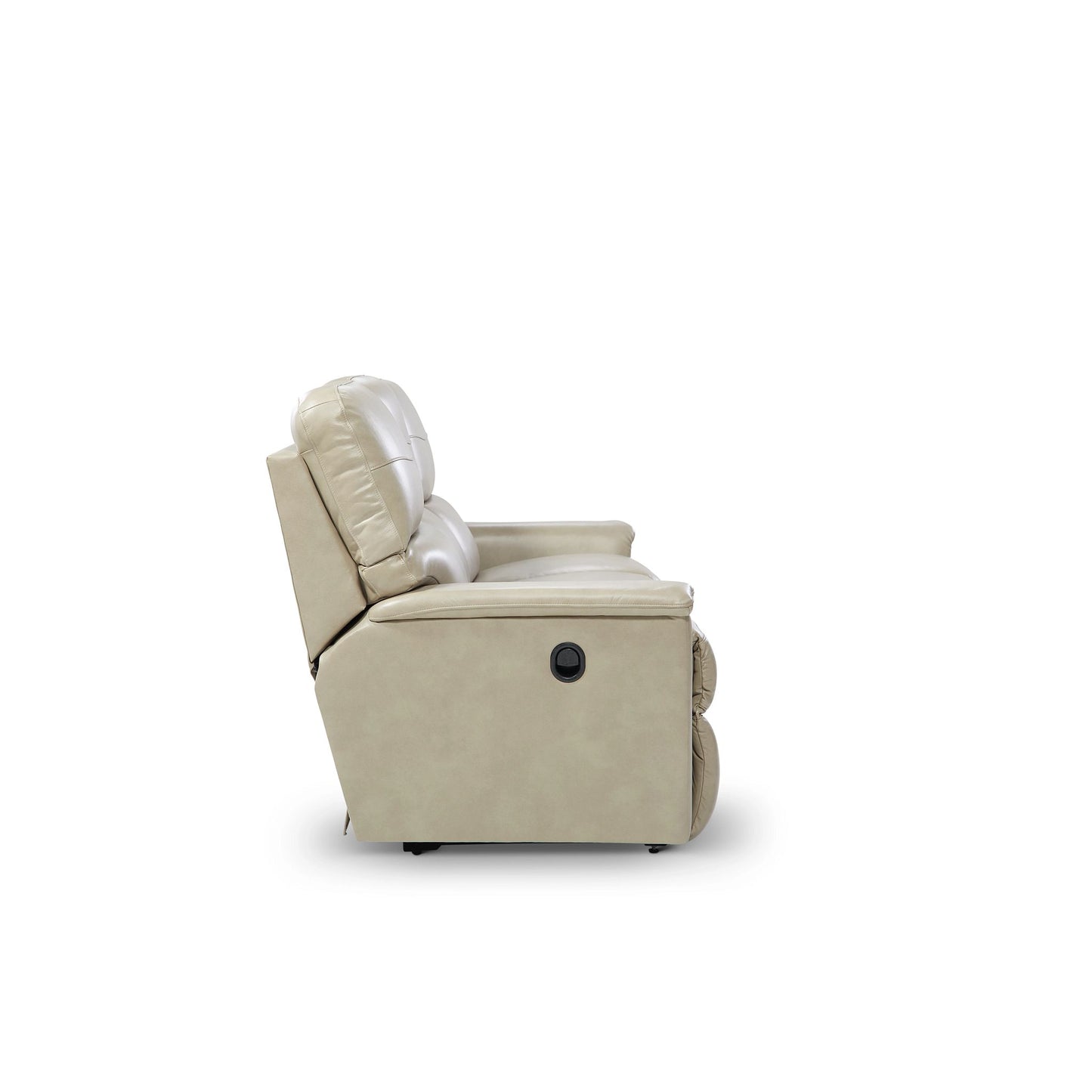 Ava Leather Reclining Sofa — Topflight Ivory — view 39
