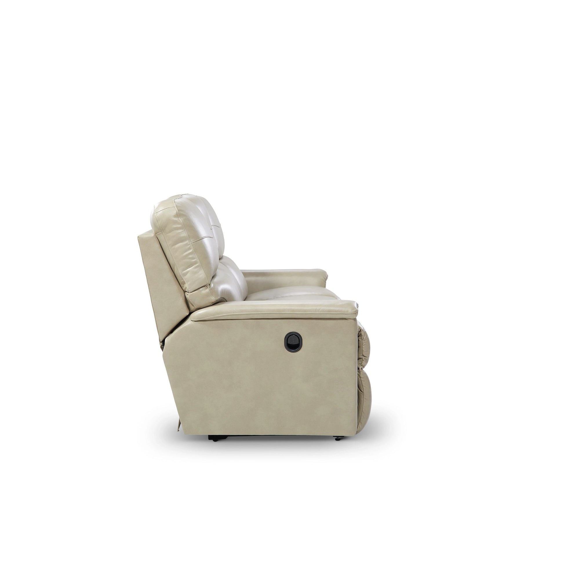 Ava Leather Reclining Sofa — Topflight Ivory — view 39