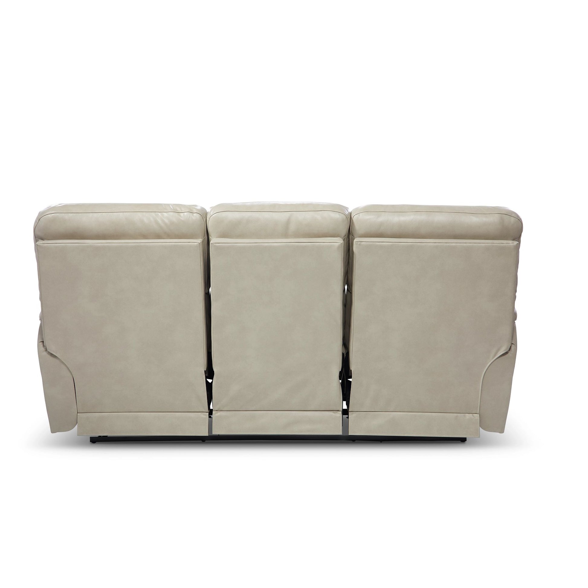Ava Leather Reclining Sofa — Topflight Ivory — view 40