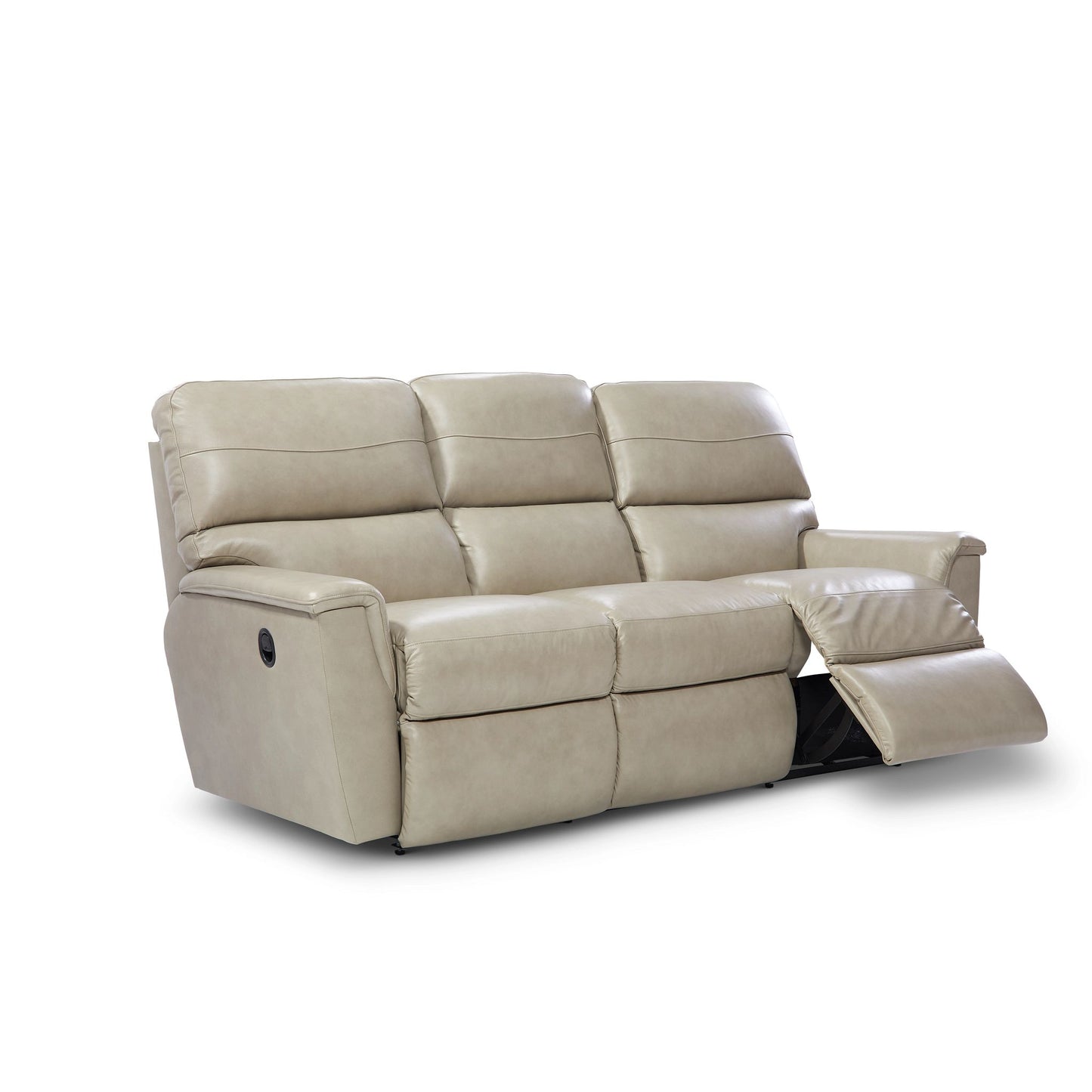 Ava Leather Reclining Sofa — Topflight Ivory — view 42
