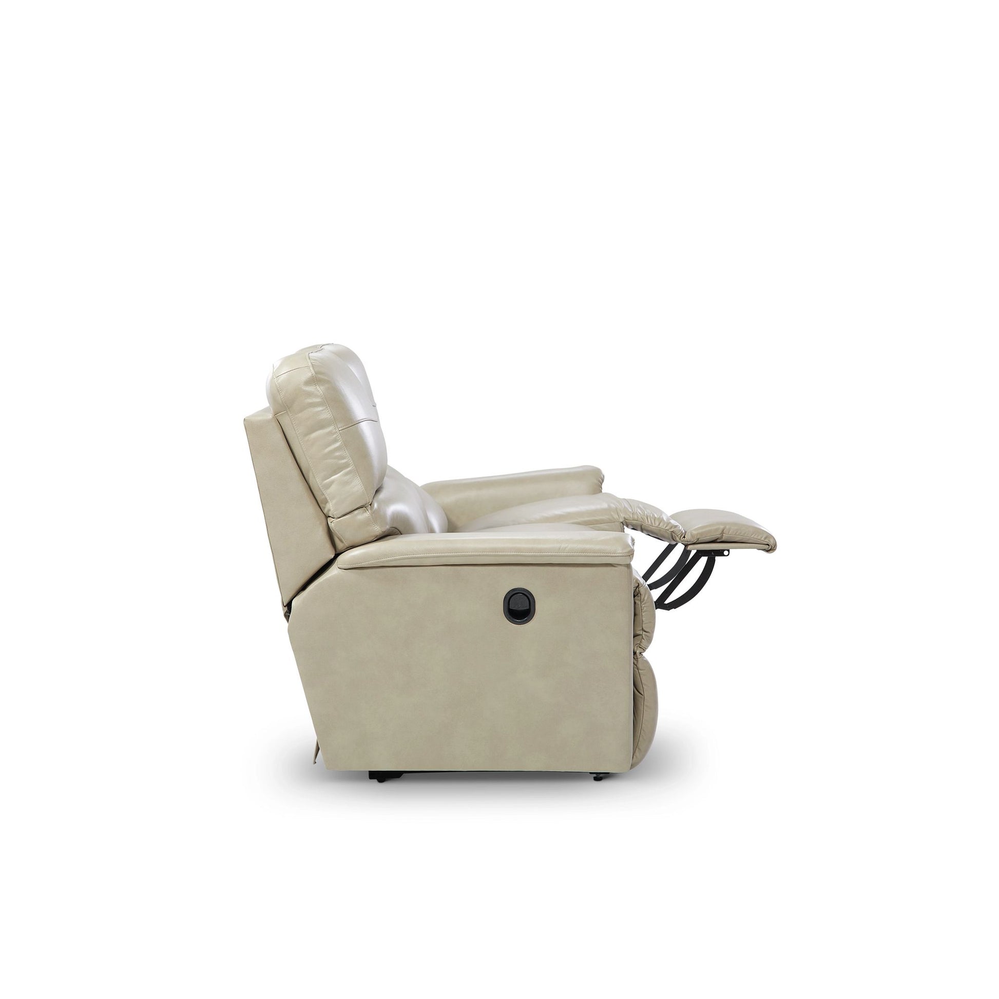 Ava Leather Reclining Sofa — Topflight Ivory — view 44