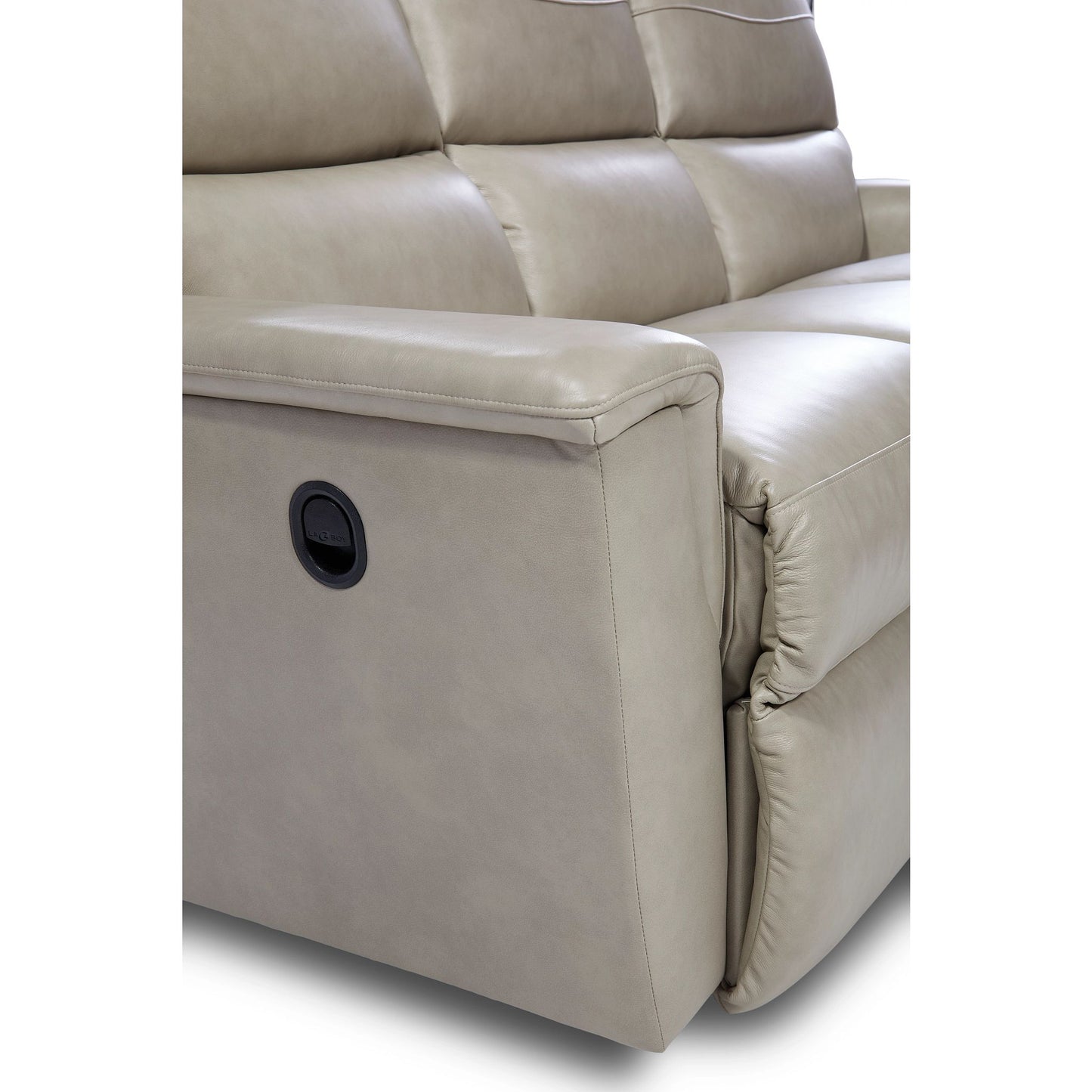 Ava Leather Reclining Sofa — Topflight Ivory — view 45
