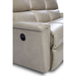 Ava Leather Reclining Sofa — Topflight Ivory — view 45
