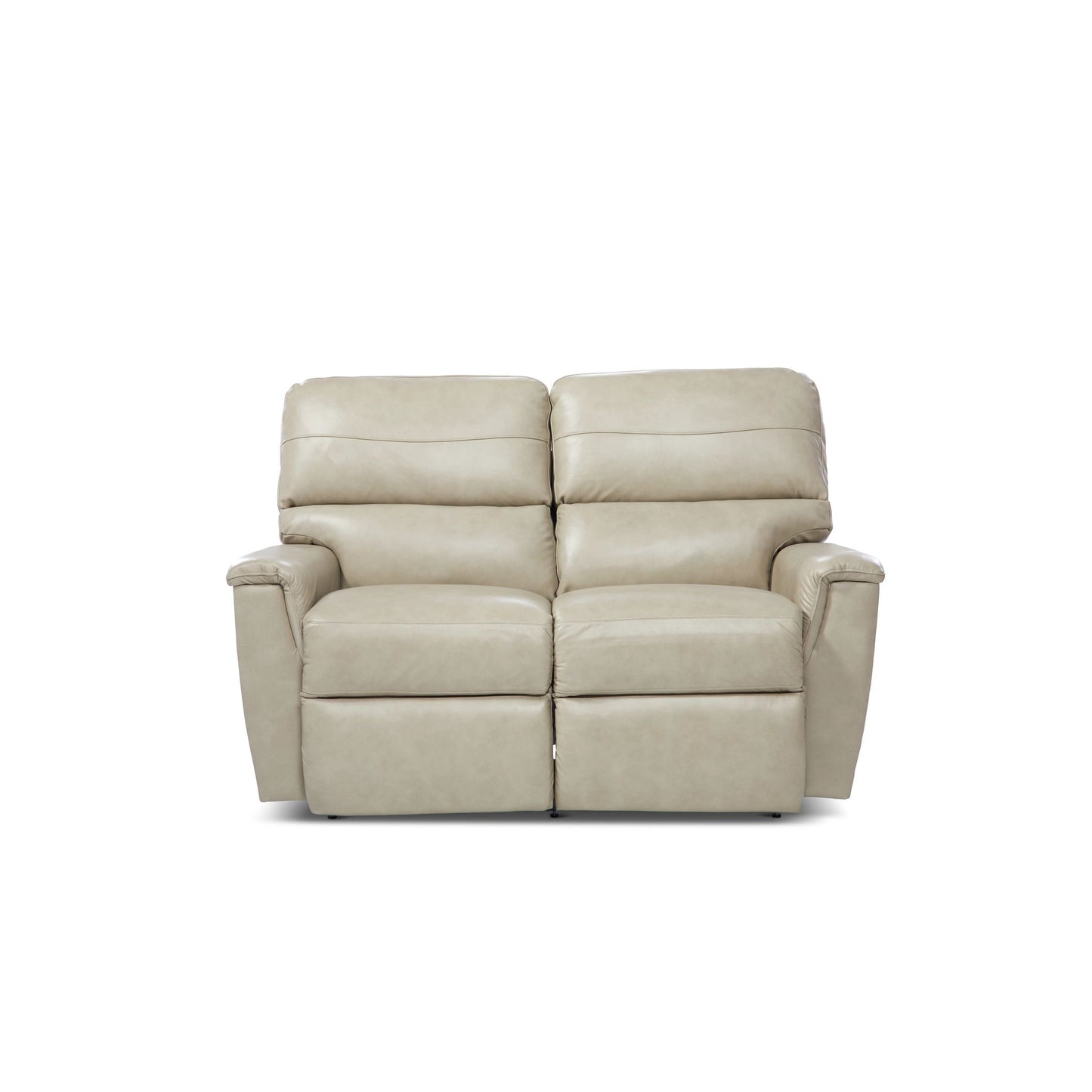 Ava Leather Reclining Loveseat — Topflight Ivory