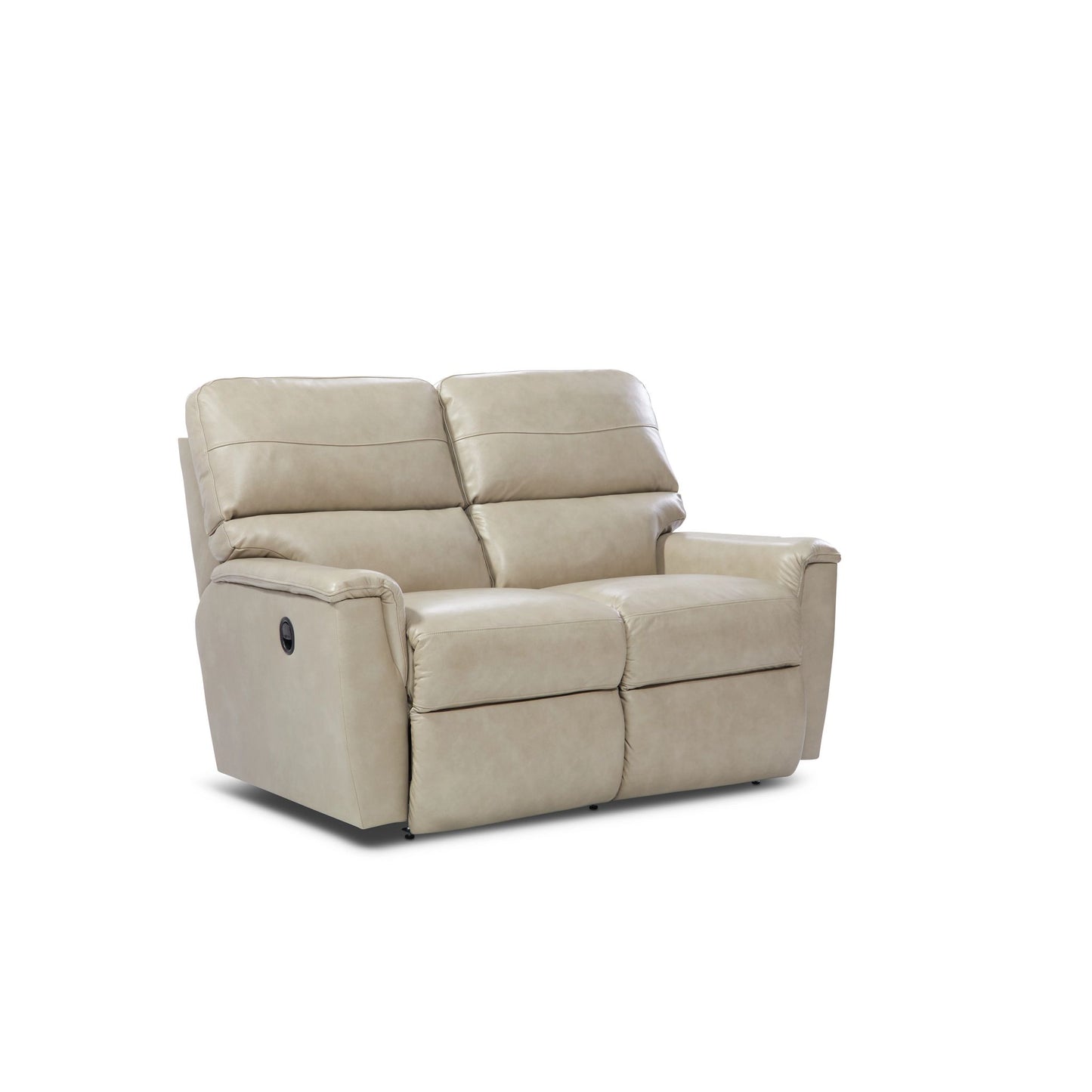 Ava Leather Reclining Loveseat — Topflight Ivory — view 7