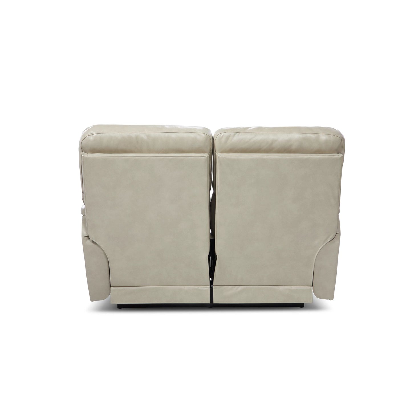 Ava Leather Reclining Loveseat — Topflight Ivory — view 6