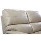 Ava Leather Reclining Loveseat — Topflight Ivory — view 9