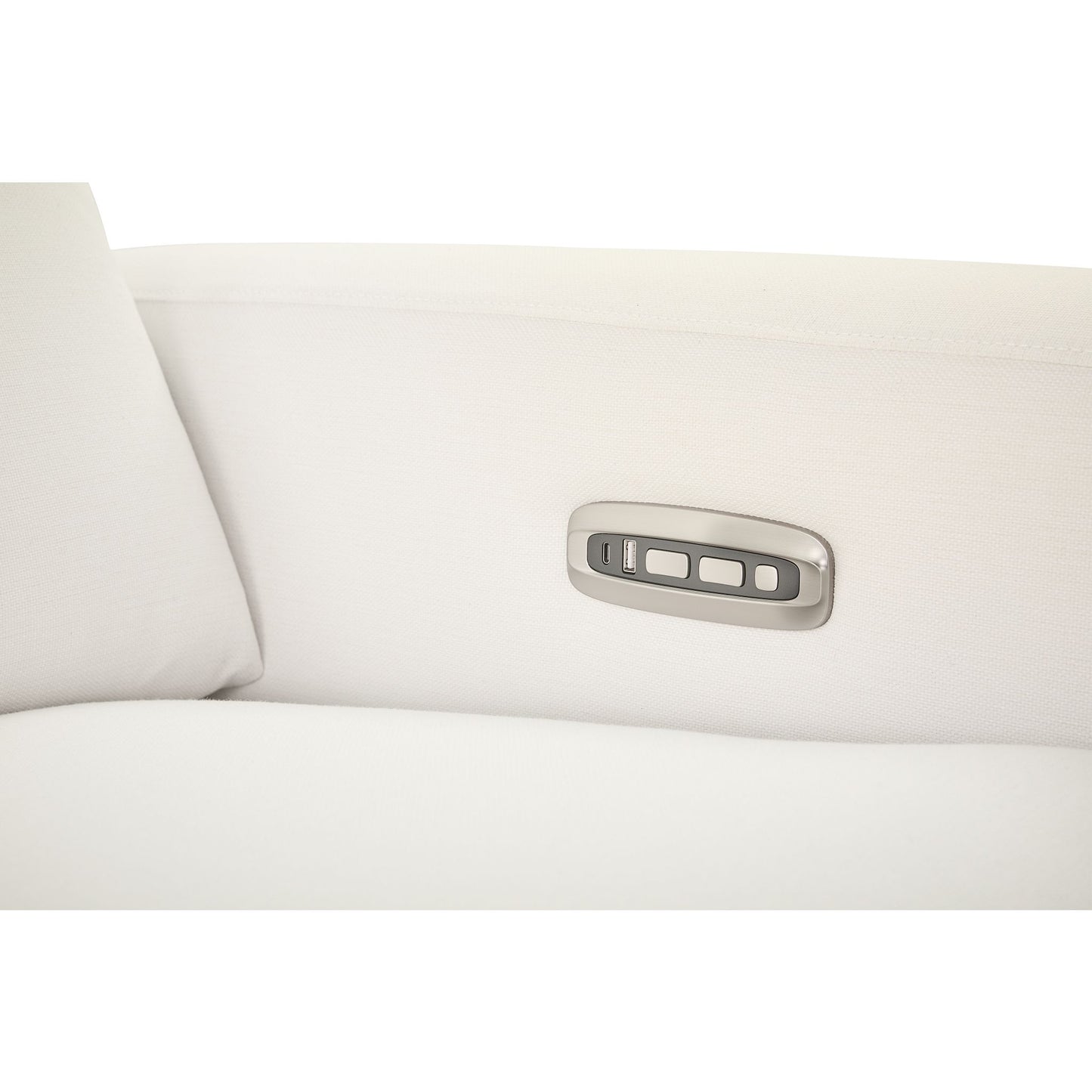 Acadia Reclining Sofa — Picchu Snow — view 38