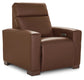 Brown leather recliner chair on a white background