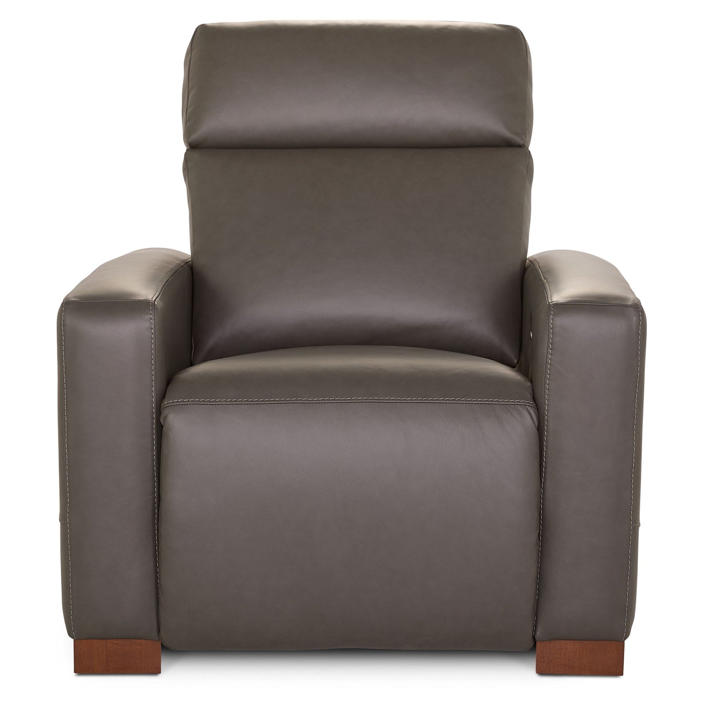 Acadia Leather Power Reclining Chair — Dean Shitake — view 6