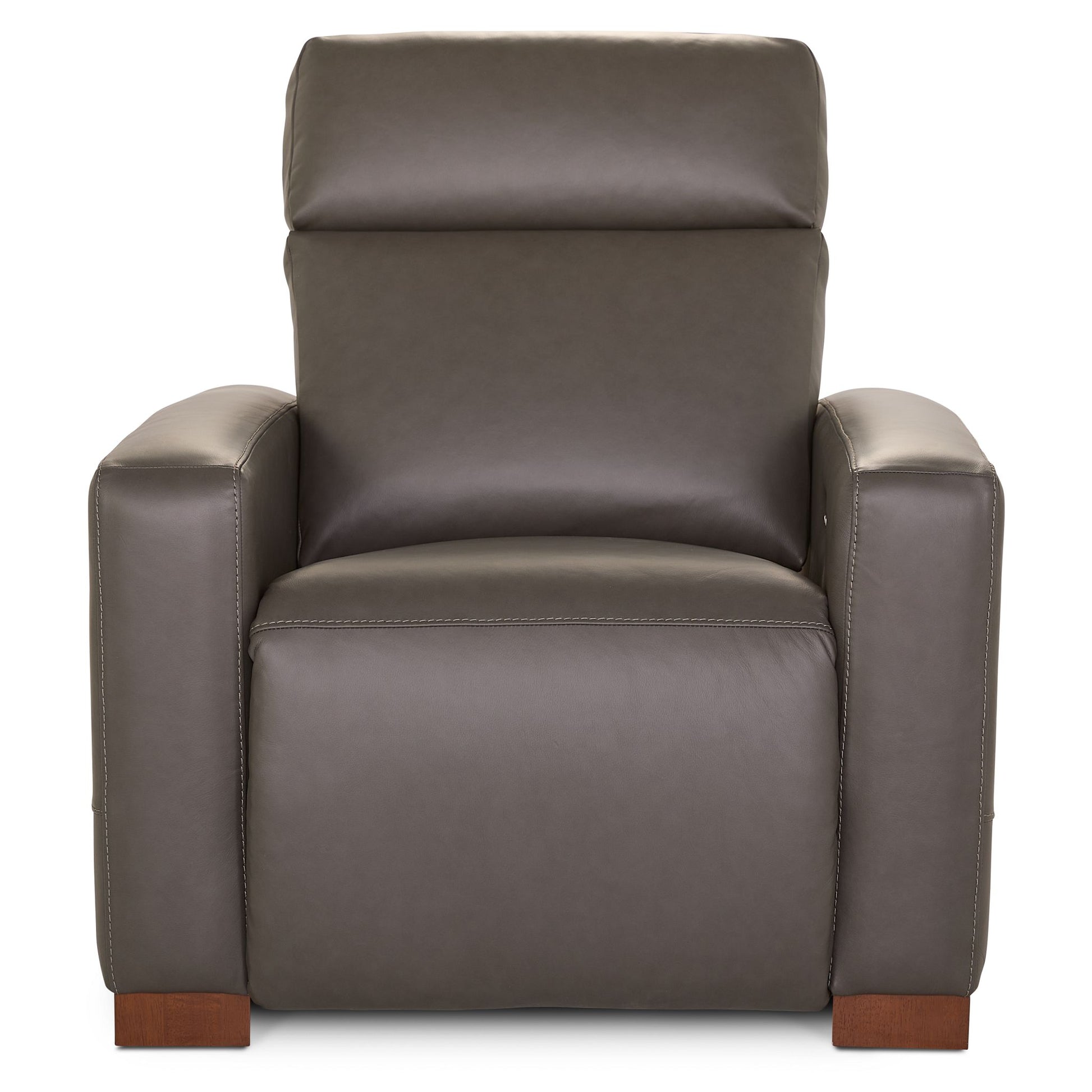 Acadia Leather Power Reclining Chair — Dean Shitake — view 6