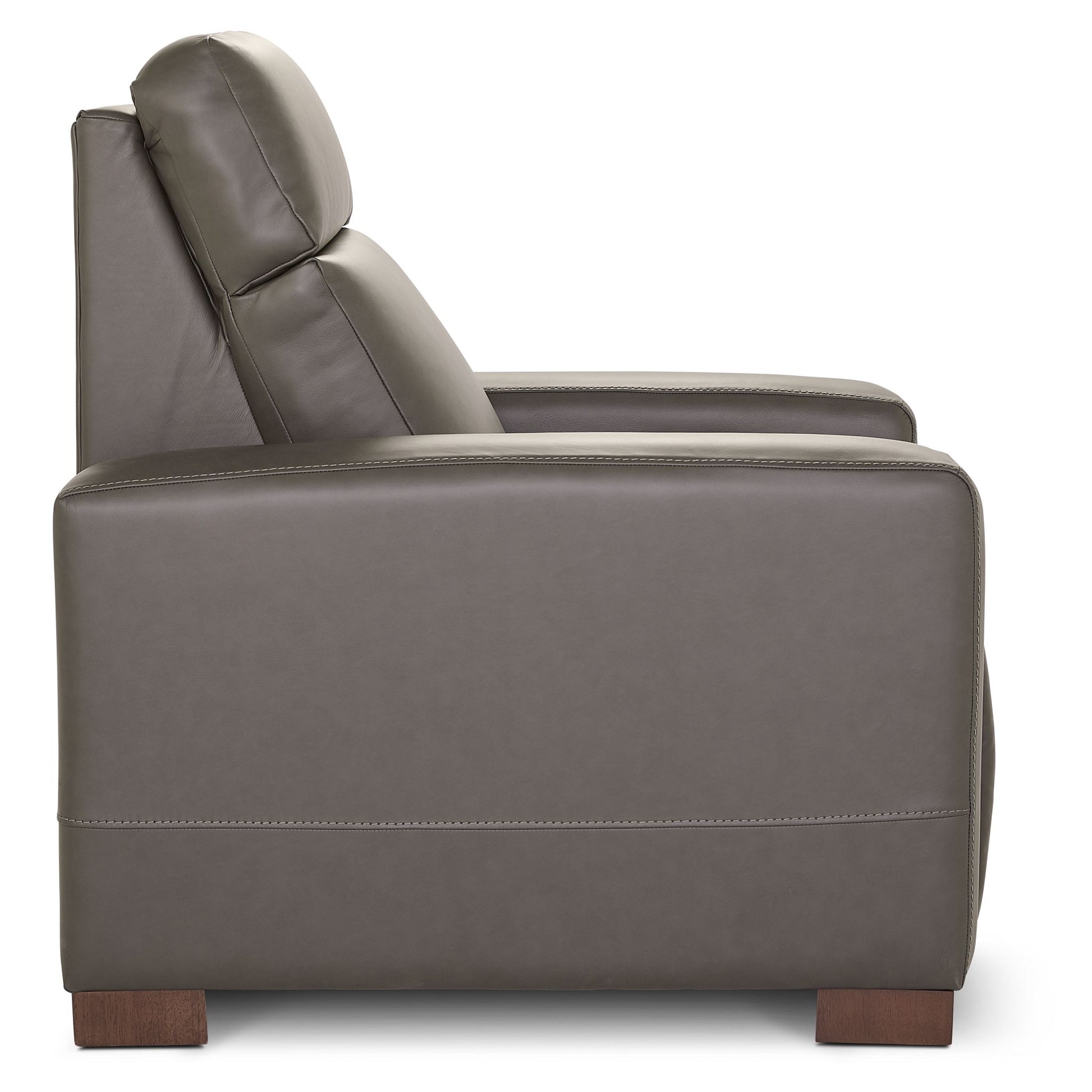 Acadia Leather Power Reclining Chair — Dean Shitake — view 3