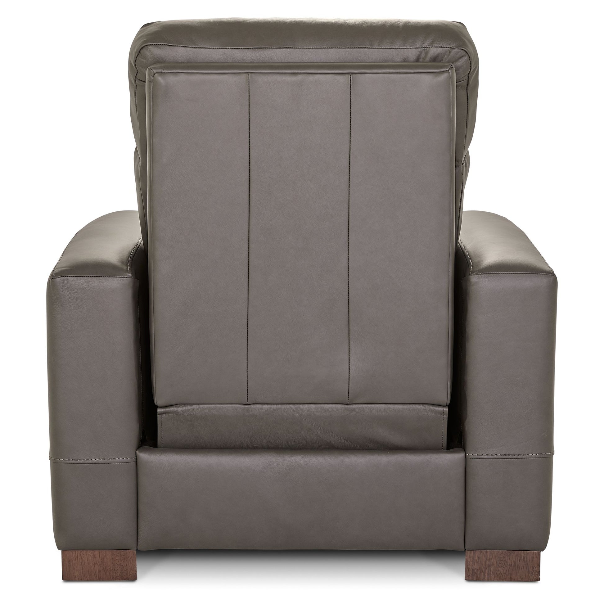 Acadia Leather Power Reclining Chair — Dean Shitake — view 7