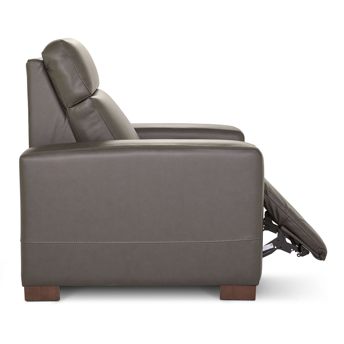 Acadia Leather Power Reclining Chair — Dean Shitake — view 9