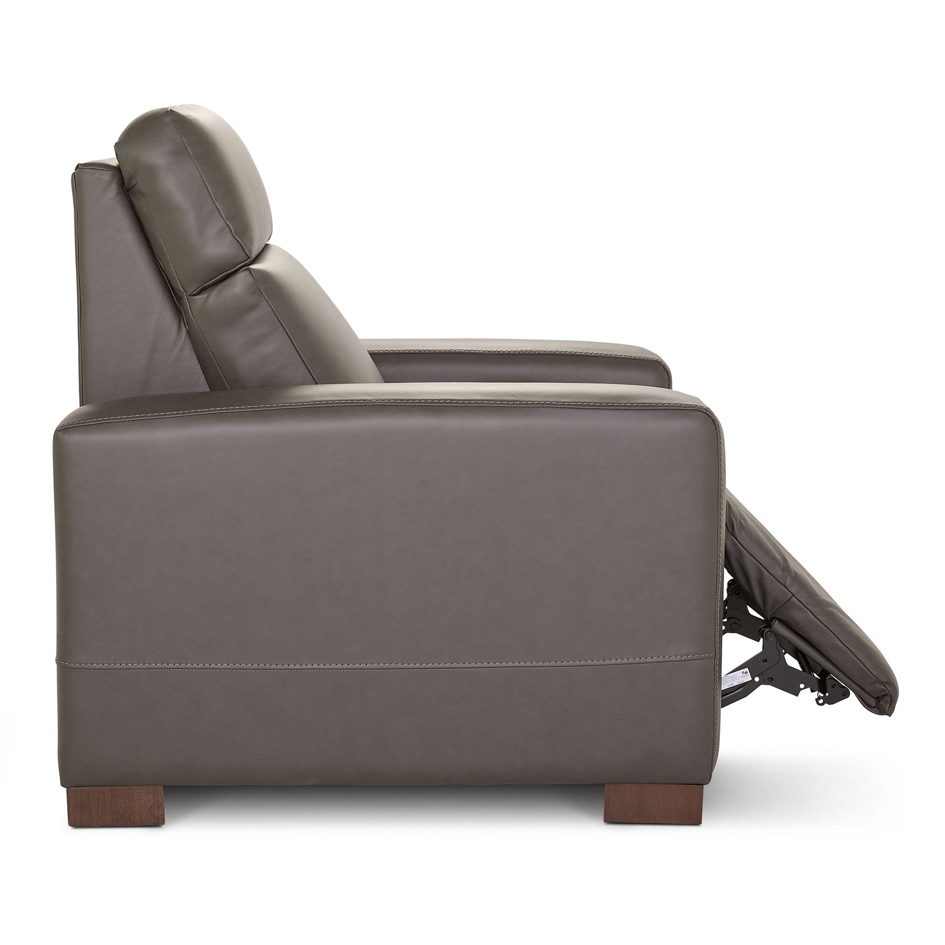 Acadia Leather Power Reclining Chair — Dean Shitake — view 9